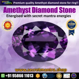 Amethyst diamond gemstone
