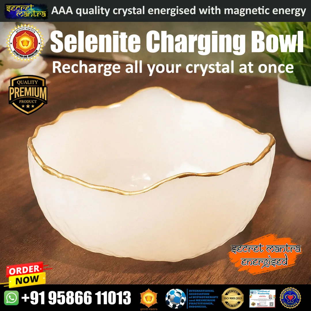 Selenite bowl for crystal charging (5 inch)