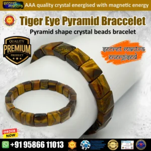 Tiger eye pyramid bracelet