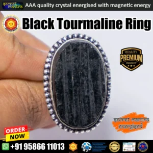 Black tourmaline ring