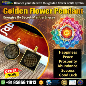 Golden flower of life pendant