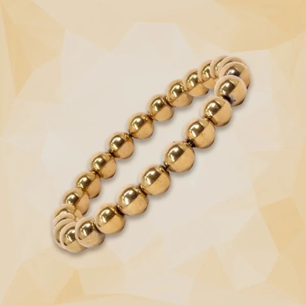 Golden pyrite bracelet golden pyrite crystal bracelet - Image 2