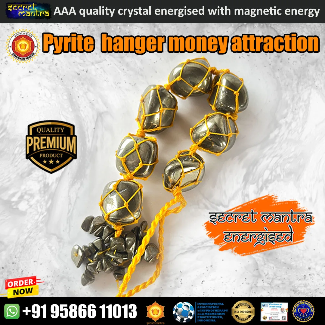 Pyrite hanger for money attraction