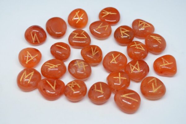 Rune set red carnelian crystal - Image 2