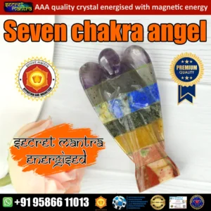 seven chakra crystal angel statue