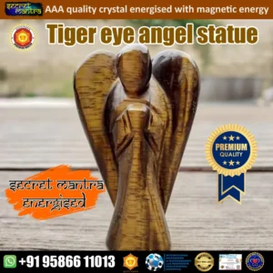 Tiger eye angel statue