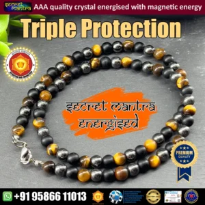 Triple protection necklace for protection