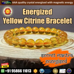 Yellow citrine bracelet for prosperity abundance and fortune